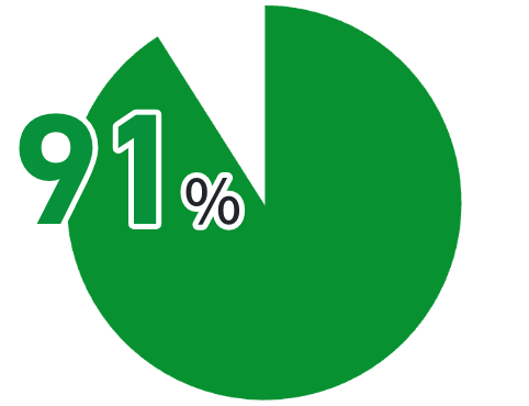 91%